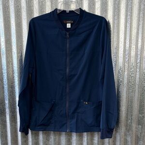 koi Men's 4-Pocket Stretch Jacket Navy